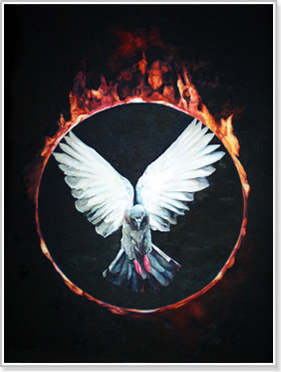 In the fiery circle